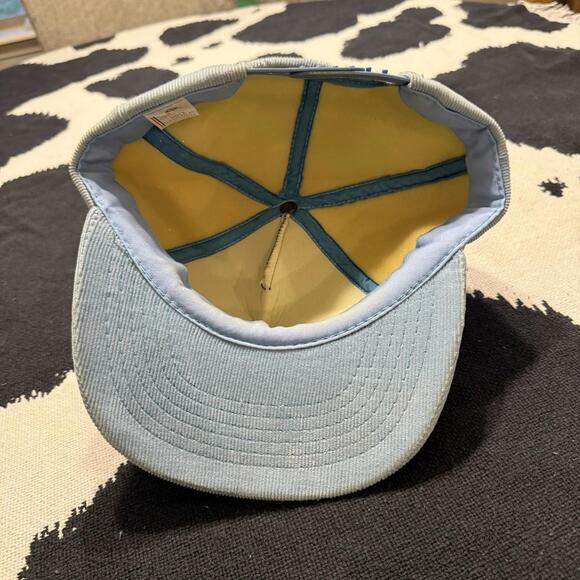 Vintage 70s RARE Colt Firearm Blue Corduroy Snapback Mesh Trucker Hat/Cap OSFA - Picture 5 of 6